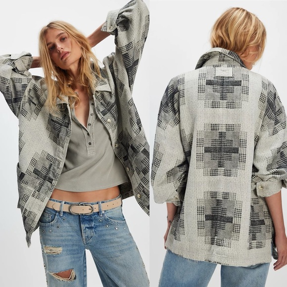 Free People Tops - NWT Free People Keep It Cozy Shirt Shacket
